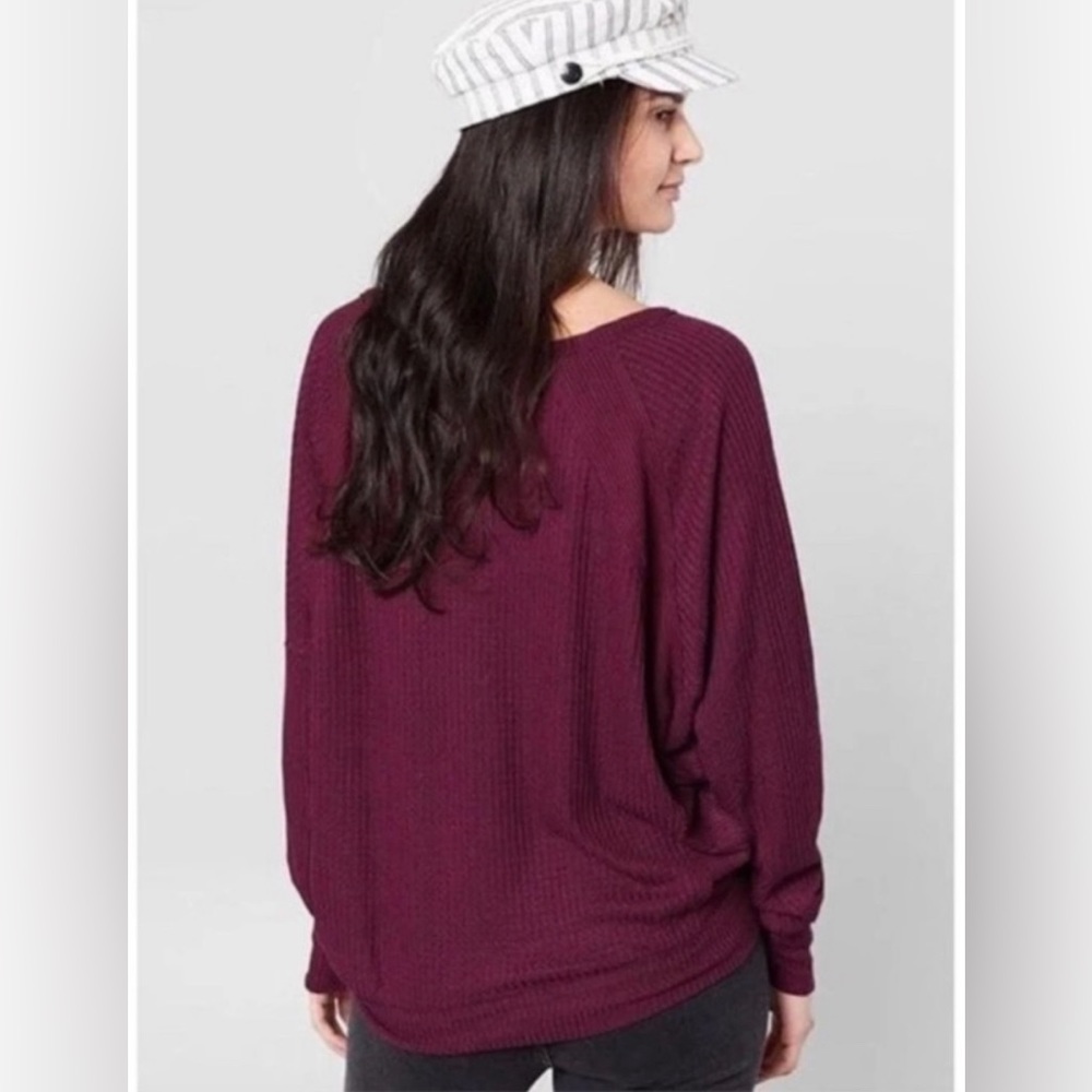 Free People Santa Clara Thermal in Mulberry - Picture 2 of 7